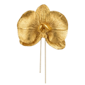 Golden Orchid Cascade  - Artisan Couture  Broş  | JAYA