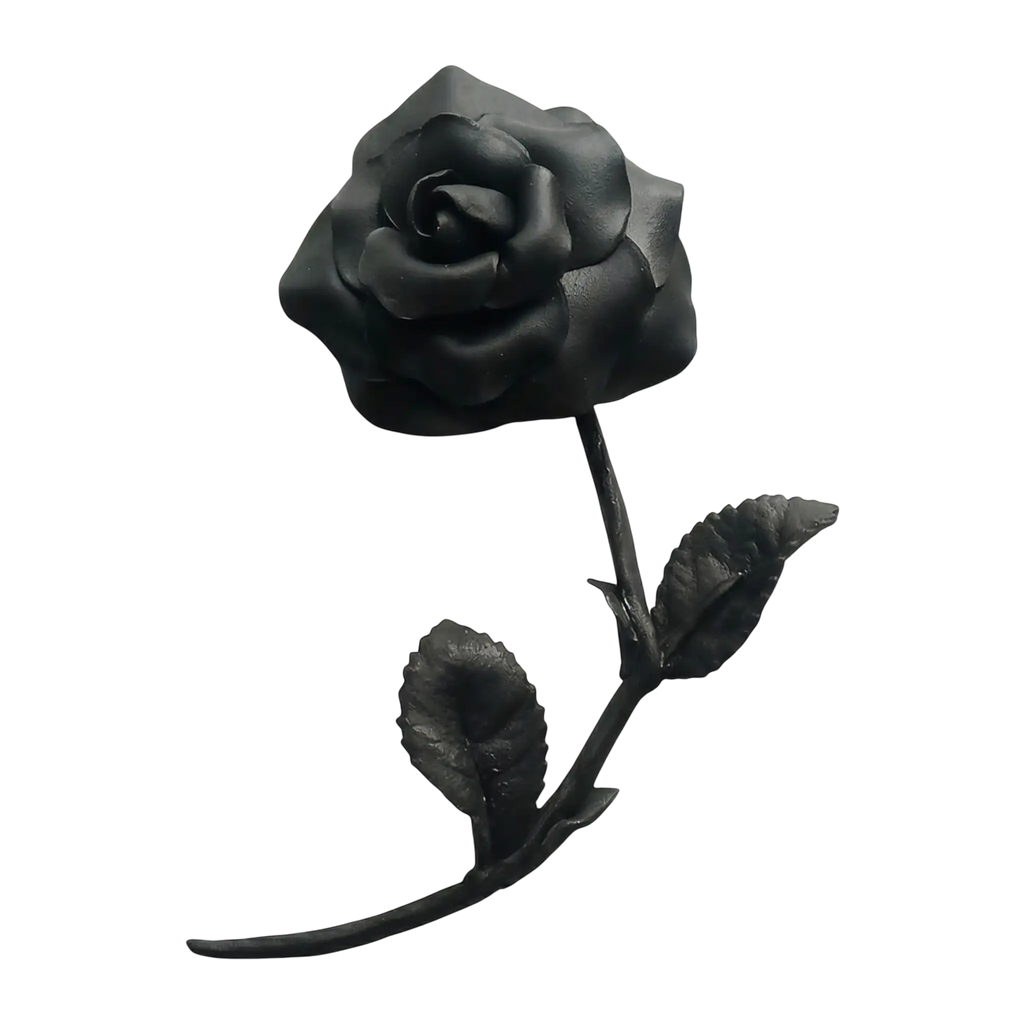 Noir Rose Sculpture  - Artisan Couture  Broş  | JAYA