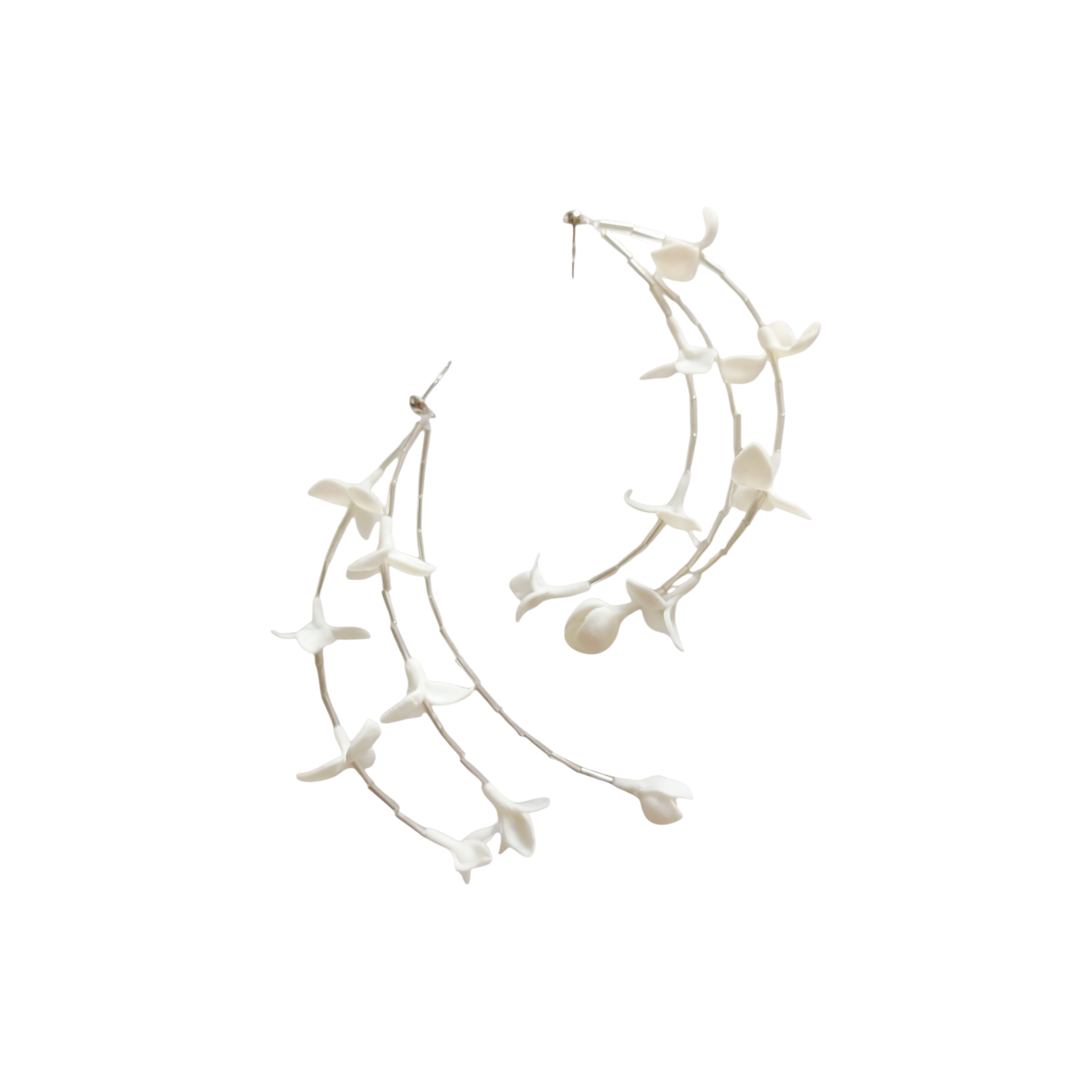 Cascading Jasmine Vine Earrings  - Artisan Couture  Kupe  | JAYA