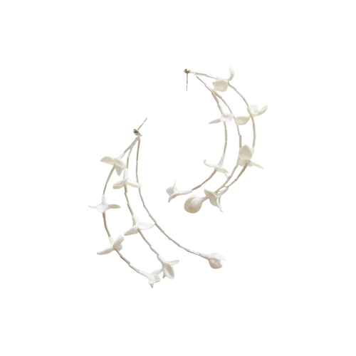 Cascading Jasmine Vine Earrings  - Artisan Couture  Kupe  | JAYA