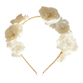 Pearlescent Floral Crown  - Artisan Couture  Taç  | JAYA