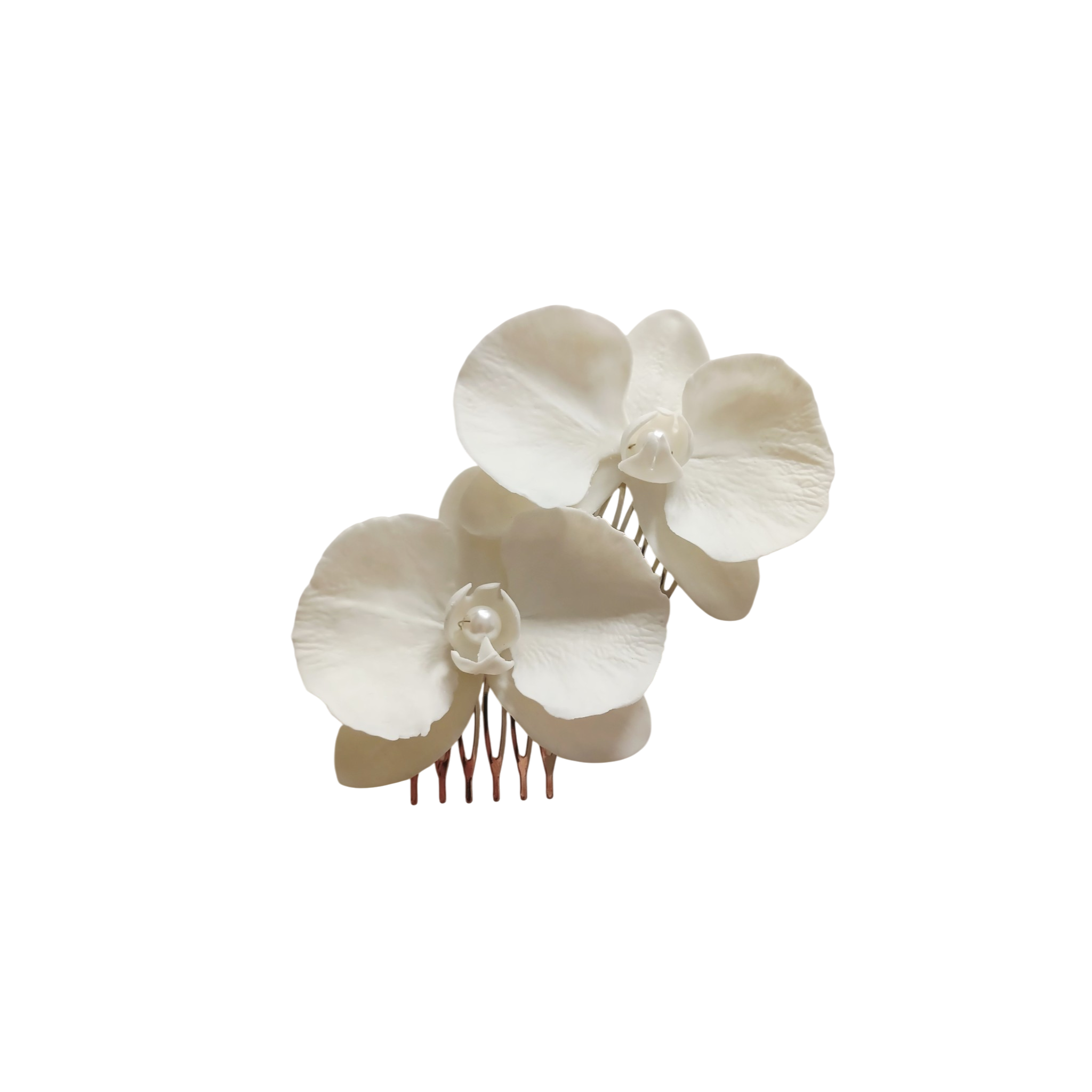 Moonlight Orchid Hair Jewel  - Artisan Couture  Toka  | JAYA