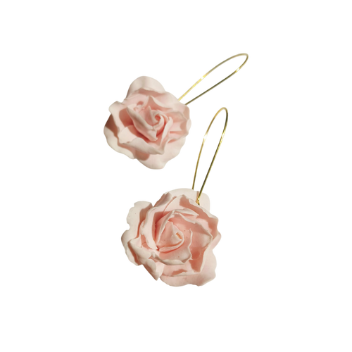 Blush Rose Drop Earrings  - Artisan Couture  Küpe  | JAYA