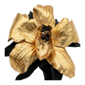 Golden Noir Orchid  - Artisan Couture  Broş  | JAYA