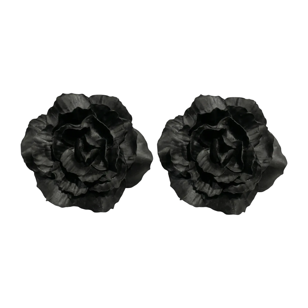 Noir Rose Duo  - Artisan Couture  Broş  | JAYA