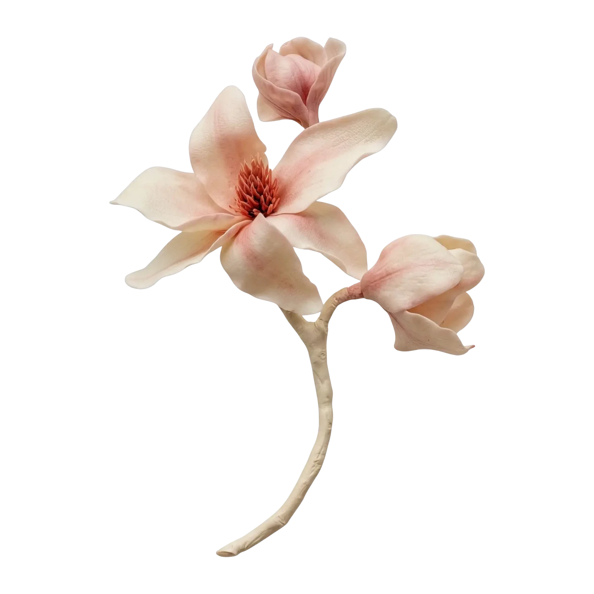 Blush Magnolia  - Artisan Couture  Broş  | JAYA