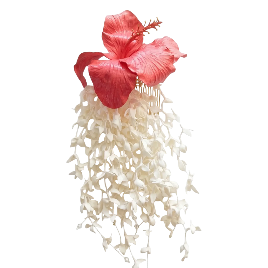 Coral Bloom Cascade  - Artisan Couture  Broş  | JAYA