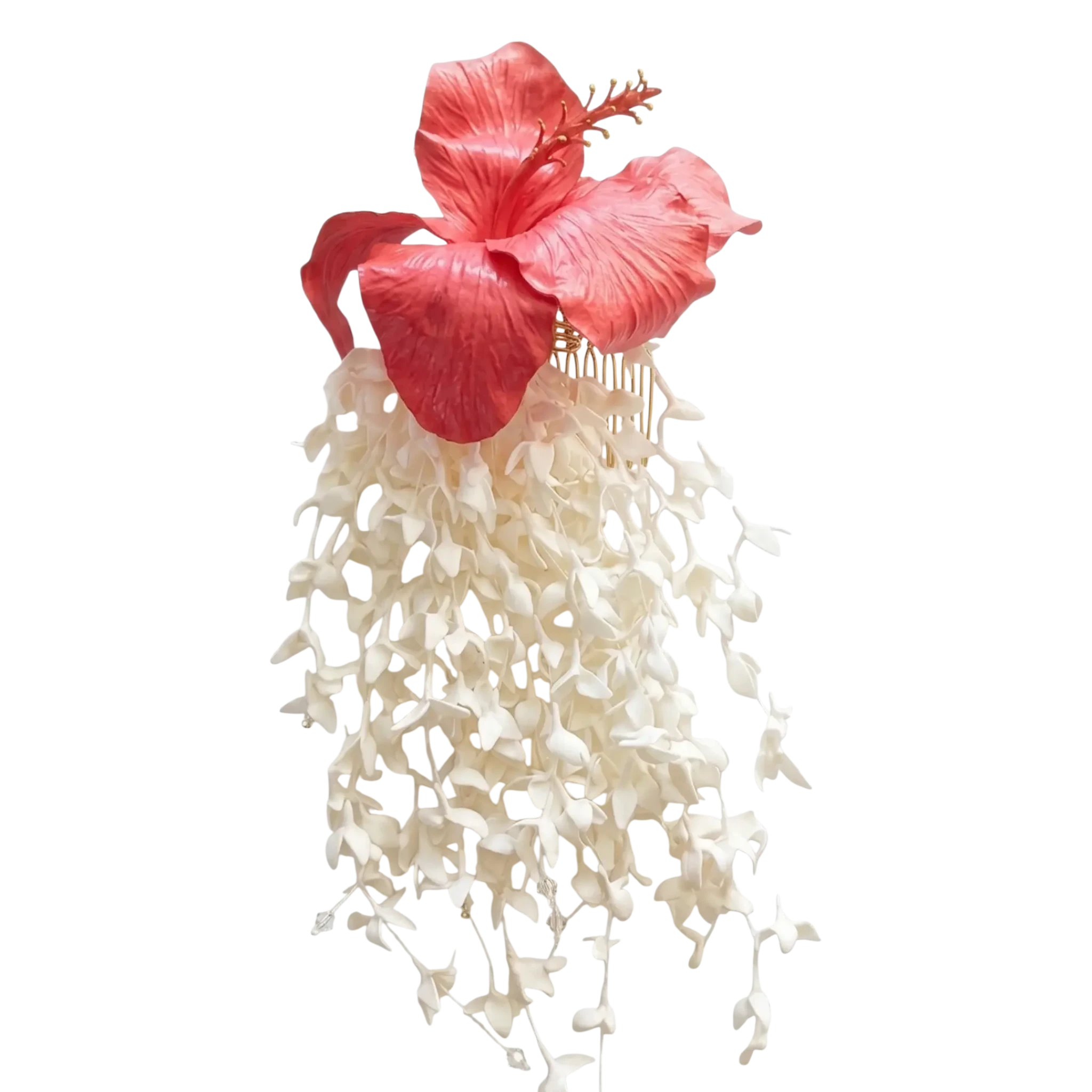 Coral Bloom Cascade  - Artisan Couture  Broş  | JAYA