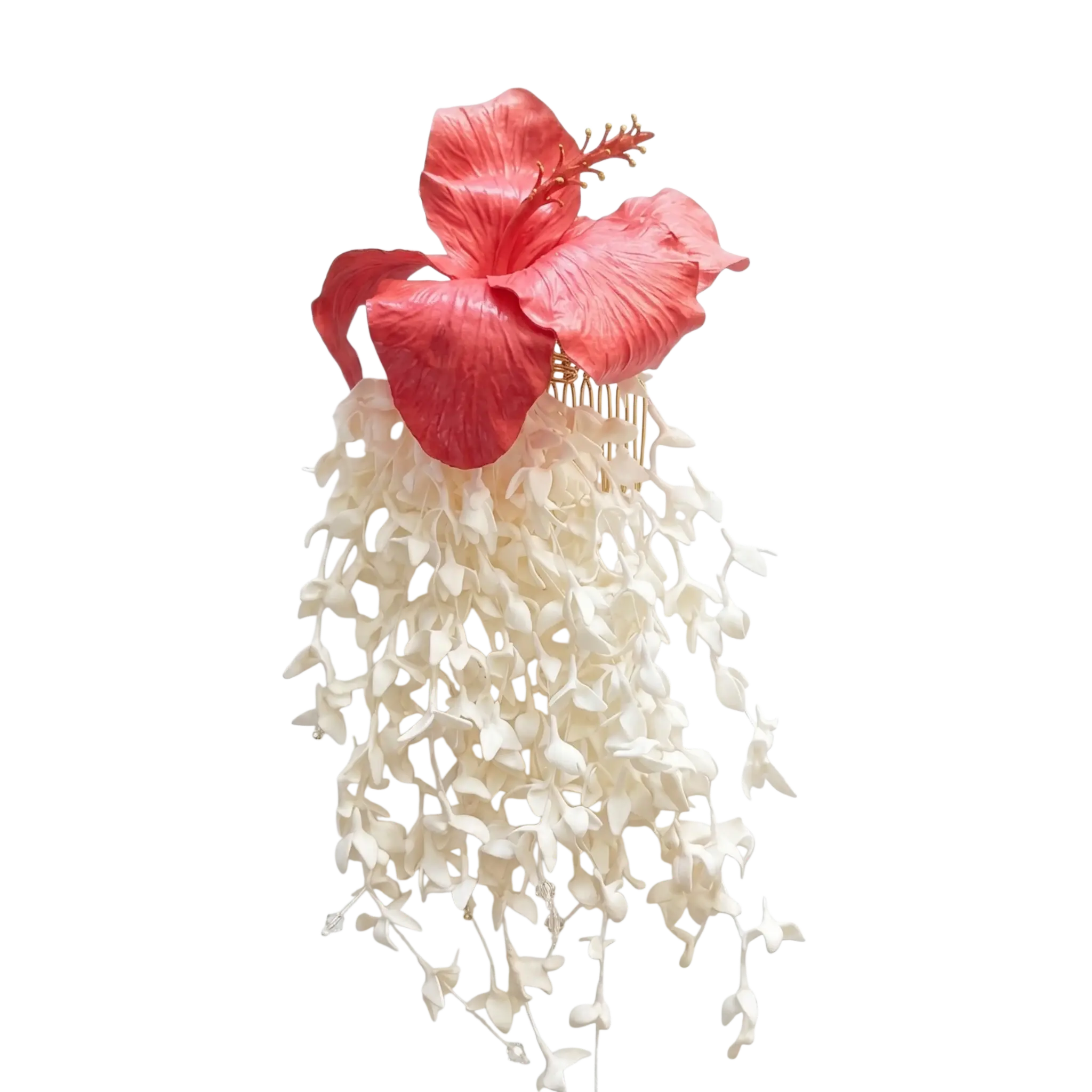 Coral Bloom Cascade  - Artisan Couture  Broş  | JAYA