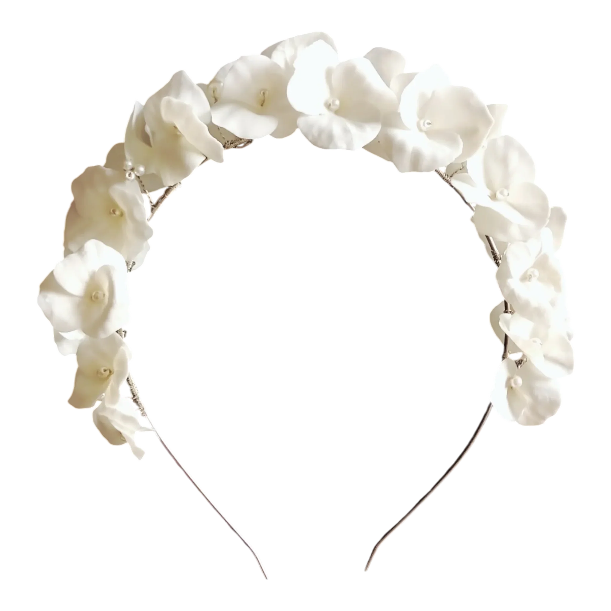 Flora Pearl Crown  - Artisan Couture  Taç  | JAYA