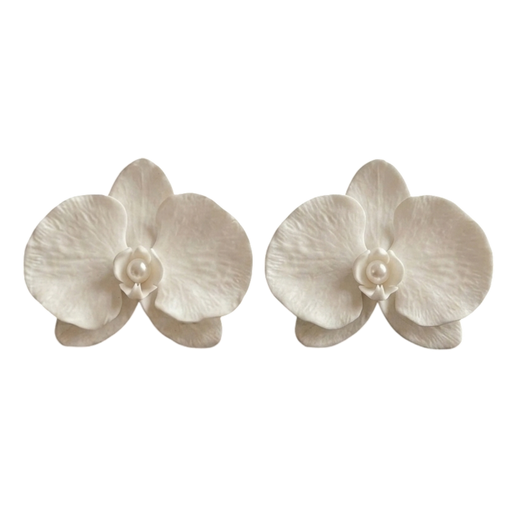 Orchid Ascent: Bridal Shoe Clips