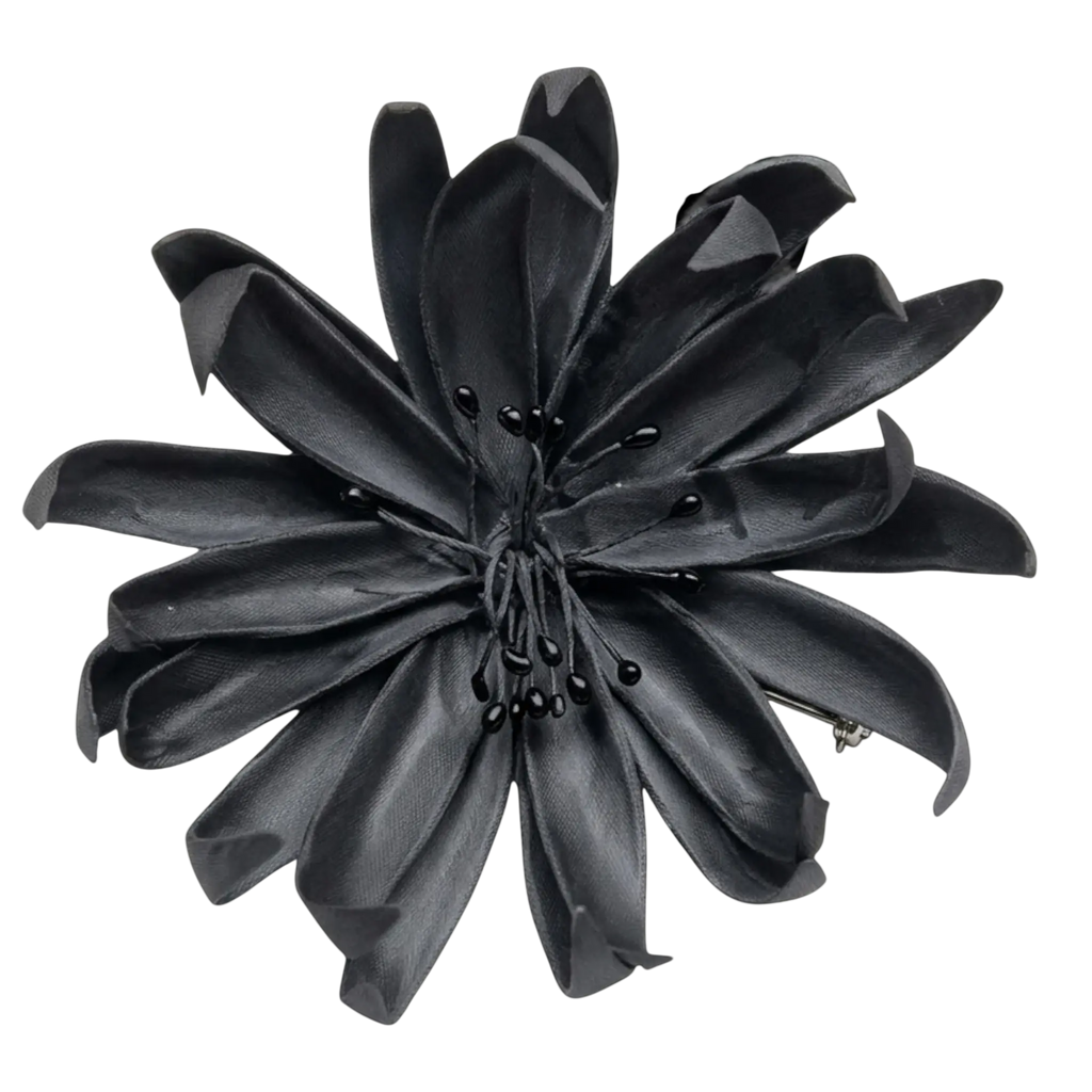 Black Dahlia  - Artisan Couture  Broş  | JAYA